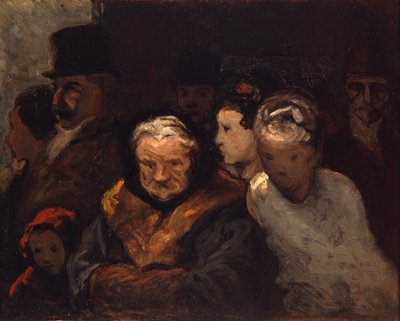 Leaving the Theater by Honoré Daumier